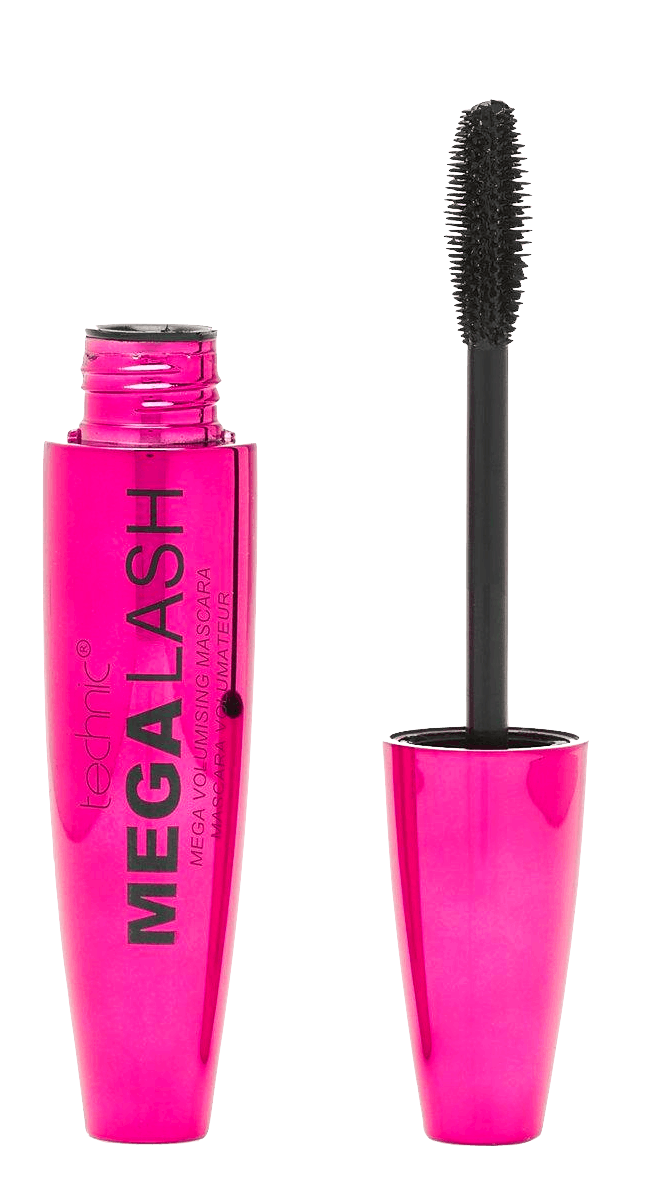 Sort Technic Mega Lash & Curve Brush Volumising Mascara Black - Technic Lash  - 5021769285458