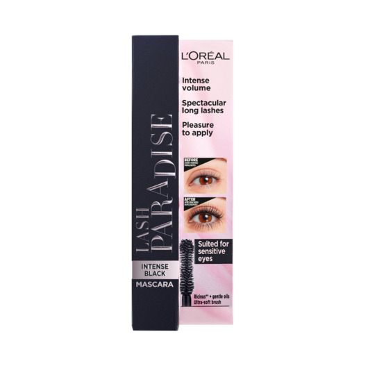 Sort Loreal Lash Paradise Mascara Intense Black 4ml - Loreal Lash  - 3600523897308