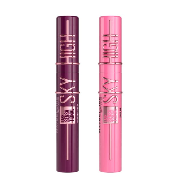 Pink Maybelline Lash Sensational Sky High Mascara Air & Burgundy Haze - Maybelline Lash  - 0000030147119