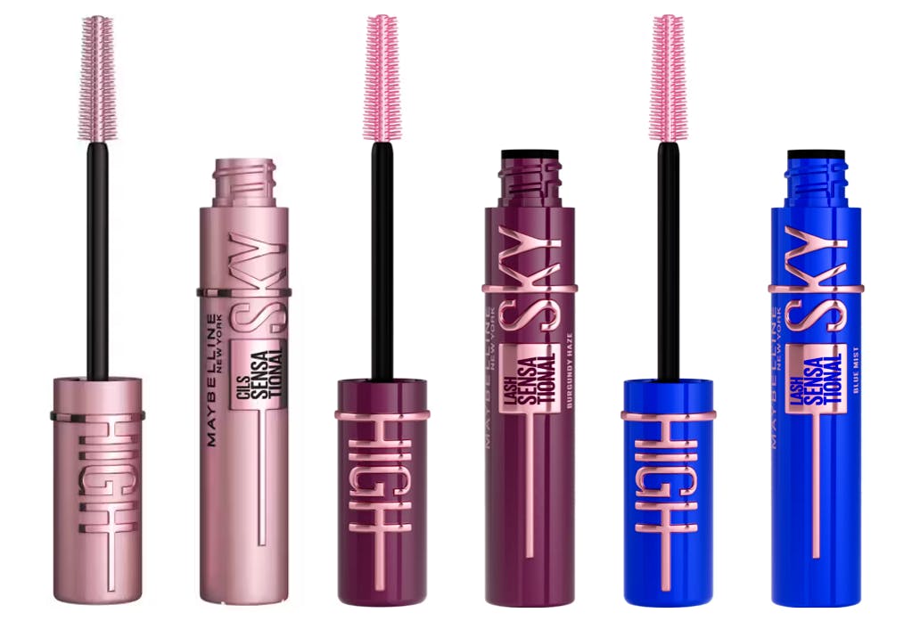 Sort Maybelline Lash Sensational Sky High Mascara Very Black Blue Mist Burgundy Haze - Maybelline Lash  - 0000030166967
